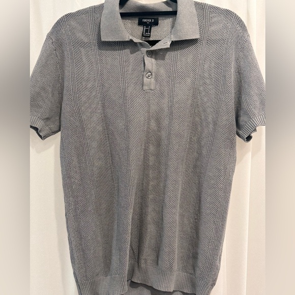 Men's Gray Polo Shirt - Picture 1 of 2
